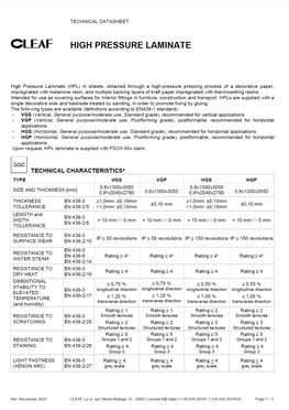可丽芙HPL防火板