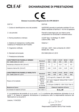 SAFEFIRE - 可丽芙阻燃三聚氰胺饰面刨花板