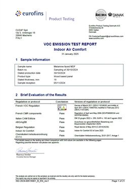 VOC-排放测试报告-MDF密度板