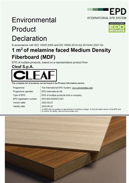 EPD 中密度纤维板认证