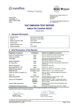 VOC 排放测试报告—IAC GOLD E05—高压装饰防火板（HPL）